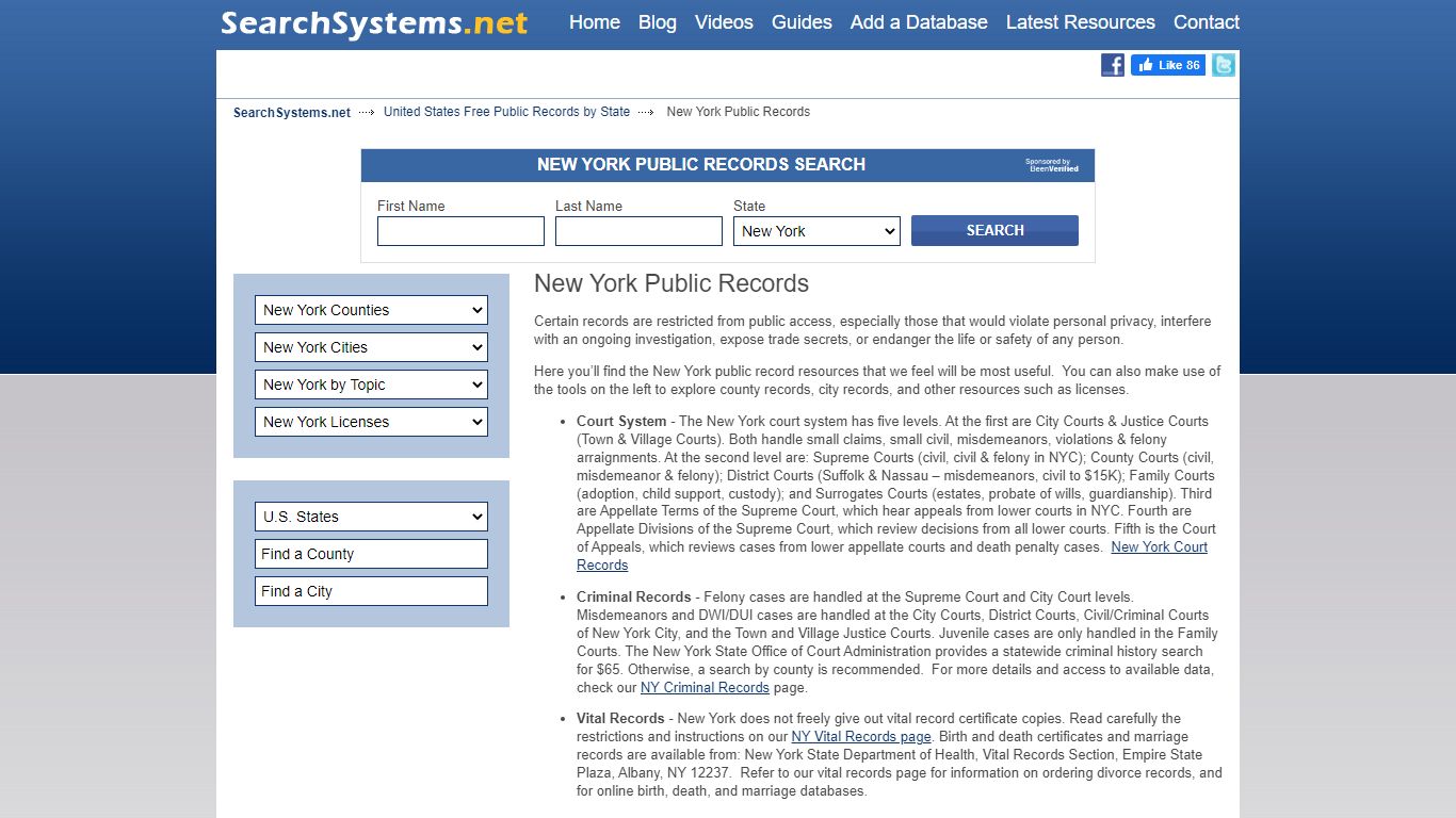 New York Public Records Search